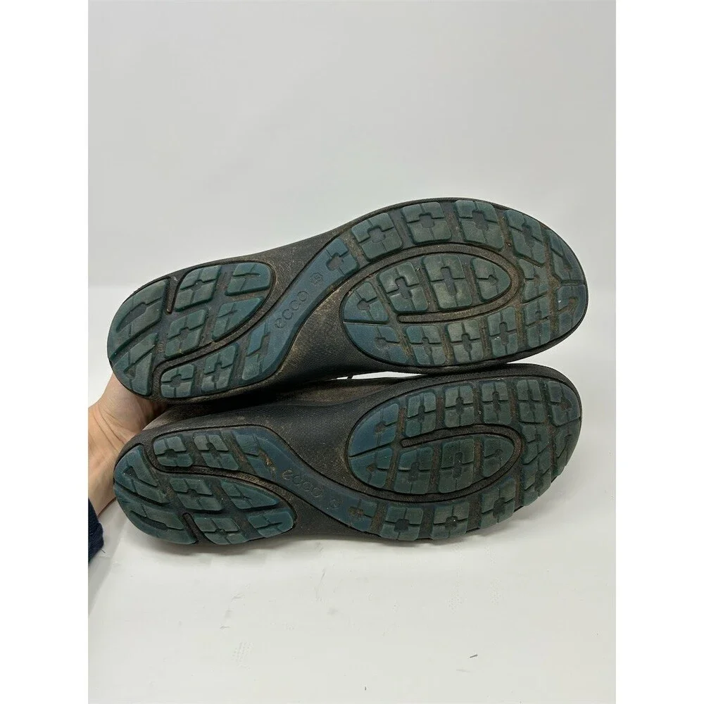 ECCO BIOM Grip Men's Low Top Lace-Up Sneakers Gray Brown Taupe Blue Lining 45